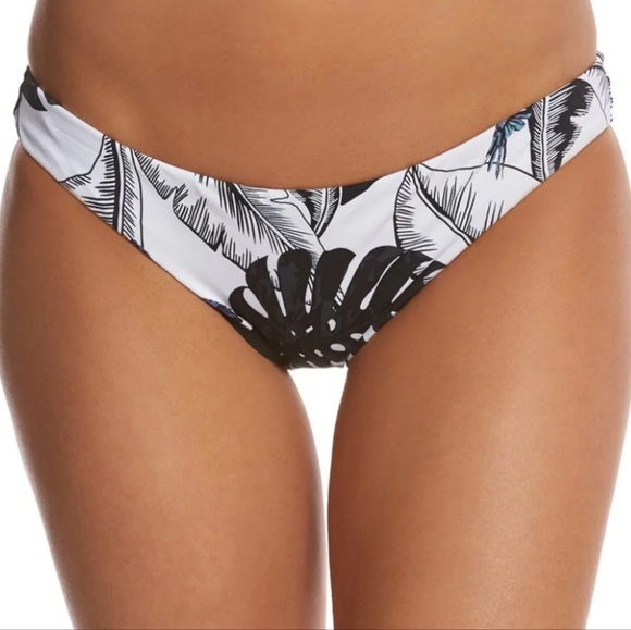 SEAFOLLY Black Palm Beach Bikini Bottom - Picture 1 of 3